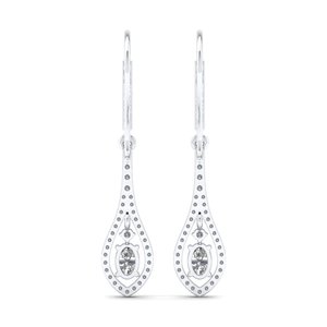 Pendientes REYES de plata de ley 925 con diamantes cultivados en laboratorio CVD HPHT para mujer, regalo de aniversario de boda de lujo, joyería fina - Product Image 4