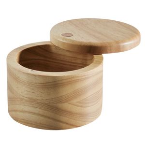 Boîte à sel et à épices en bois artisanale, élégante, écologique et durable pour cuisines modernes - Product Image 2