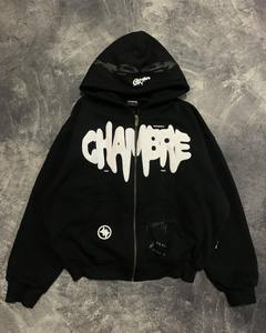 Vente en gros de sweatshirts à capuche personnalisés grande taille pour hommes, sweatshirts surdimensionnés à broderie, poids lourd, lavage à l'acide 500 GSM, sweatshirts à capuche pour hommes - Product Image 6