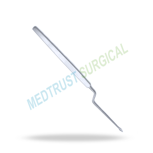 Aguja de Paracentesis Timpanal Recta Castroviejo Lucae, Instrumento Quirúrgico de Otología ENT, Acero Inoxidable, 4.75 Pulgadas - Product Image 3