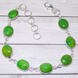 Pulsera de Tenis de Plata de Ley 925 con Jade, Hecha a Mano, para Mujer, con Sello 925, Joyería de Plata Fina, Regalo - Product Image 4