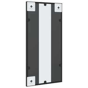 Miroir mural noir minimaliste cadre en fer rectangulaire montage vertical ou horizontal décor à la maison moderne - Product Image 5