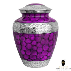 โกศบรรจุอัฐิแบบอเมริกัน สีม่วงเงิน ขนาด 10 นิ้ว คุณภาพพรีเมียม เป็นมิตรกับสิ่งแวดล้อม ทนทาน ปรับแต่งได้ 220 - Product Image 1