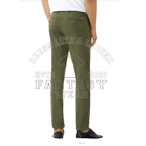 FANTASY WEAR OEM 2026 Pantalones Chinos de Corte Slim para Hombre, Pantalones Casuales de Algodón Elástico, Certificación CE ISO - Product Image 2