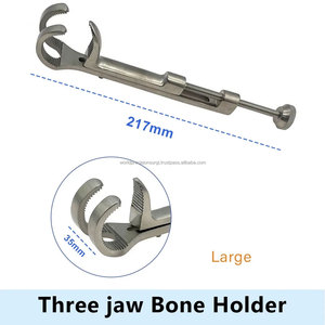 คีมจับกระดูกแบบสามง่าม แลมเบิร์ต โลว์แมน  ทำจากเหล็กกล้าไร้สนิม สำหรับการผ่าตัดกระดูก ใช้ในโรงพยาบาล ได้รับมาตรฐาน CE พร้อมคู่มือการใช้งาน - Product Image 2