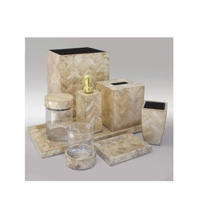 Nique-Juego de baño con incrustaciones de hueso, producto superventas con incrustaciones de hueso de color suave - Product Image 5