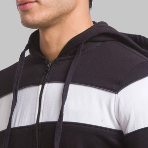 Survêtement personnalisé pour homme à capuche 100% coton lourd uni avec logo imprimé personnalisé Couleurs et tailles personnalisées de haute qualité - Product Image 3