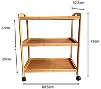 Penjualan laris nampan Saji kayu Mini-Nesting meja kopi sarapan Butler serbaguna dengan pegangan nampan sarapan pedesaan