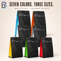Sac à café à fond carré Lebei de qualité alimentaire avec matériau MOPP/VMPET/PE, thermoscellable, réutilisable, à fermeture éclair, à fond à 8 côtés, prêt à être expédié