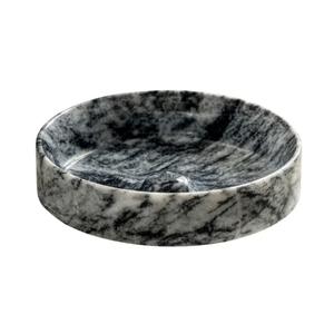 Bol de service en marbre noir fait à la main de luxe bol à fruits en pierre naturelle pièce maîtresse décorative écologique pour un mariage élégant à la maison - Product Image 2