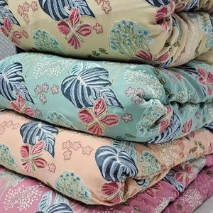 Tissu georgette en viscose teintable personnalisé pour les filles léger brodé Chikan Kurti Kurta travail miroir tissé rapide respirant - Product Image 1