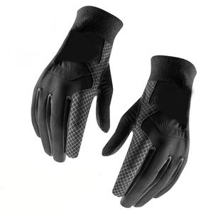 Gants de golf en cuir véritable Prix d'usine Vente en gros Logo personnalisé Respirant Doux Gants de sport de plein air pour hommes - Product Image 2