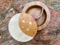 Boîte de rangement classique en bois de qualité supérieure, empilable et pliable, coffre à bijoux Faizacraft pour la décoration de la maison et l'affichage des bijoux