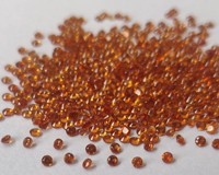 Grenat Hessonite naturel coupe ronde 1.50mm pierre précieuse Hessonite grenat Hessonite lâche de qualité supérieure