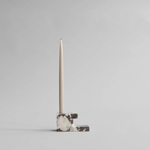 Bougeoirs en marbre fabriqués à la main ajoutant une touche de luxe et d'élégance naturelle à votre espace de vie ou à votre salle à manger - Product Image 1