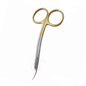 Ciseaux dentaires à double courbure durables, manuels, en acier inoxydable demi-or, marque JIMED SURGICAL, certifiés CE, garantie de 3 ans - Product Image 6