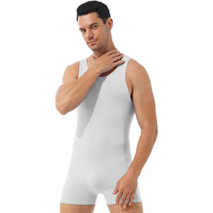 เสื้อกล้ามนักมวยปล้ำโพลีเอสเตอร์รุ่นชายเสื้อกล้ามเสื้อกล้ามนักมวยปล้ำแบบชิ้นเดียว - Product Image 2