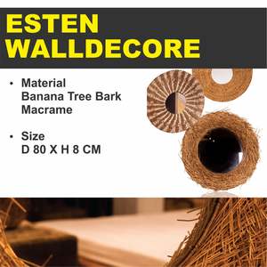 Decoración de Pared ESTEN, Artesanía de Corteza de Árbol de Plátano - Product Image 2