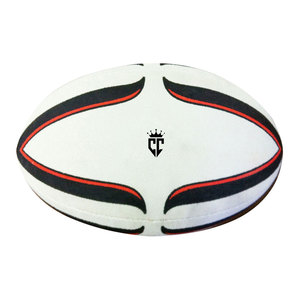 Ballon de rugby de taille officielle 5, résistant aux impacts, de haute qualité, avec couleur et logo personnalisables pour l'entraînement, les matchs d'entraînement - Product Image 1