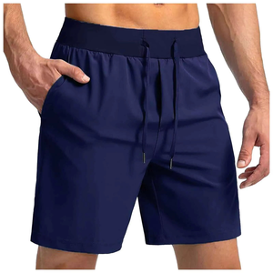Men's Lightweight Fleece Fabric Gym Fitness Shorts Elastic Mid Waist Breathable Quick Dry Anti-Wrinkle Eco-Friendly Shorts - Product Image 4