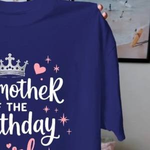 Camiseta de Cumpleaños para Mujer Disponible al por Mayor, Transpirable, Totalmente Personalizable, Cómoda y Antiarrugas - Product Image 3