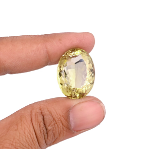 Quartz Citron Naturel 23X17MM Ovale Coupe Normale 34.30Cts 1 Pièce Gemme Pour La Fabrication de Bijoux - Product Image 4
