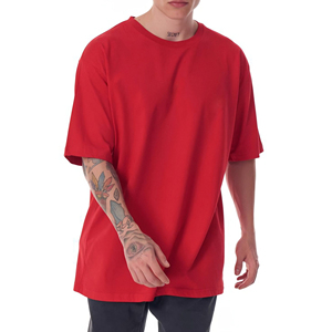T-shirt Homme Oversize en Coton 100% de Haute Qualité, Col Rond, Impression de Logo Personnalisé 2025, Léger, Long, Vente en Gros, OEM - Product Image 3