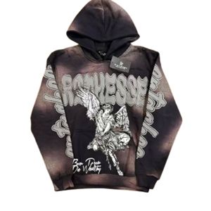 เสื้อฮู้ดดี้ผู้ชายผ้าฝ้าย 100% หนานุ่มสำหรับฤดูหนาว คุณภาพสูง พิมพ์ลายตามสั่ง ทรงโอเวอร์ไซส์ มีกระเป๋า แห้งเร็วและระบายอากาศได้ดี - Product Image 2