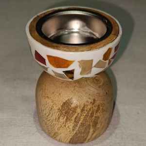 Nouveau brûleur d'encens Bakhoor en bois d'acacia de style arabe, écologique, religieux, pour une décoration de mariage et de maison parfaite, artisanal en Inde - Product Image 4