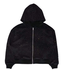 Sudadera con Pedrería de Marca Privada, Diseño Único con Gemas, Marca Exclusiva de Boutique, Suministro Global al por Mayor - Product Image 1