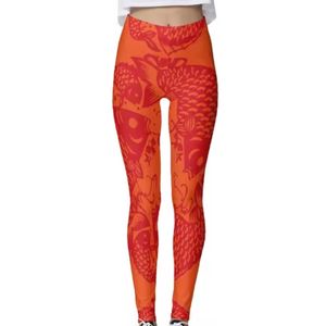 กางเกงเลกกิ้งเอวสูงผูกเชือกสำหรับผู้หญิง ขนาดสั่งทำได้ ระบายอากาศได้ดี เหมาะสำหรับโยคะ ออกกำลังกาย และสวมใส่ลำลอง มีโลโก้ ลายเรียบ - Product Image 4