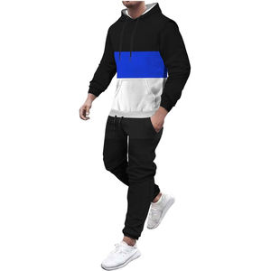 Chándal Urbano Informal Premium para Hombre con Capucha para Invierno - Moda Moderna, Comodidad, Ajuste Relajado, Ligero, 100% Algodón, Uso Diario - Product Image 3