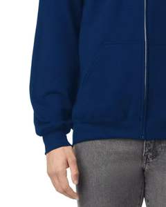 Unisex <b>zip</b> up <b>hoodie</b> in heather <b>grey</b> full <b>zip</b> fleece hooded sweatshirt custom logo printing OEM men <b>women</b> casual wear - Product Image 6