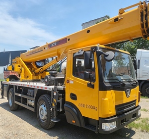 Grue de chantier mobile haute performance de 12 tonnes avec moteur et pompe hydrauliques - Hauteur de levage de 12 m - Fournisseur d'usine - Product Image 1