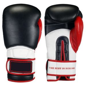 Guantes de Boxeo Profesionales Personalizados de Cuero Vacuno y PVC para Entrenamiento en Gimnasio, Kickboxing y Sparring, con Cordones y Absorción de Humedad - Product Image 6