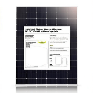 Panel Solar Monocristalino de Alta Eficiencia de 550W MS515DJT-54HRB de Maysun Solar Italia - Product Image 2