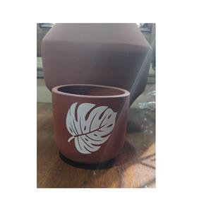 Pots en terre cuite carrés de qualité supérieure faits à la main avec des soucoupes Plantes de jardin et succulentes Pot de fleurs - Product Image 1