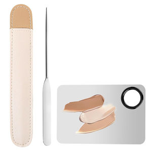 ไม้พายตักเครื่องสำอางทำจากสเตนเลสแบบปลายด้านสำหรับผสมเครื่องสำอาง - Product Image 3