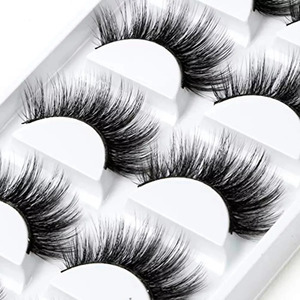 5-Pair Kit of 3D Long-Lasting Thick Mink Crisscross False <b>Eyelashes</b>, 1.5 cm - Assorted Colors - Product Image 4