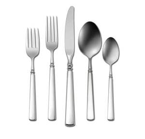 Juego de cubiertos con diseño de mango cuadrado Juego de cubiertos de lujo de acero inoxidable plateado en cubiertos - Product Image 2