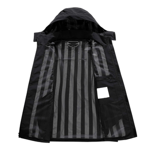Factory Wholesale Men's Winter <b>Jacket</b> Windbreaker <b>Jacket</b> Popular Fashion Plus Size <b>Long</b> Length <b>Waterproof</b> Zipper Techniques - Product Image 1