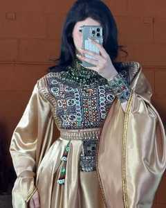 Afghani Dentelle Vintage A-Line Robes de Mariée Longues Manches OEM Service Vente en Gros Filles Modèle Fantaisie - Product Image 4