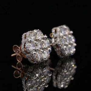 ต่างหูเพชรทรงกลมสุดหรู ดีไซน์ทันสมัย ประดับเพชรทรงกลมเจียระไนแบบบริลเลียนท์ เงินแท้ 925 เหมาะสำหรับงานแต่งงานและโอกาสพิเศษ - Product Image 3