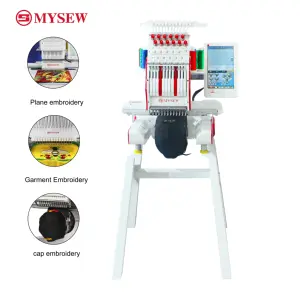 MYS1201N Single Head Computer Embroidery Machine High Speed Multi Function Garment Embroidery Machine 12 Color