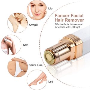 Tondeuse électrique rechargeable de précision pour le visage, le nez et les sourcils pour femmes, avec système de protection de la peau, type remplaçable - Product Image 4