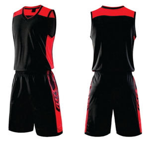 Camiseta de baloncesto de alta calidad, camiseta y pantalones cortos de baloncesto de último diseño de poliéster de doble cara personalizados - Product Image 4