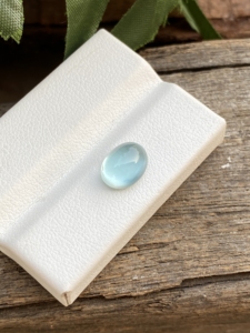 Cabujones de forma ovalada de Aguamarina de Color superior Natural de 9x7 MM con piedras preciosas sueltas de buen brillo para hacer joyas de 2,18 quilates - Product Image 5