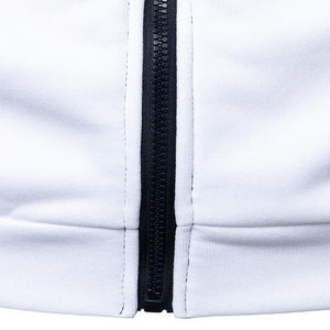 Sudadera con capucha con cremallera de bloque de Color para hombre, suéter de algodón de lana Vintage de peso pesado francés personalizado de alta calidad, sudaderas con capucha lavadas con ácido - Product Image 5