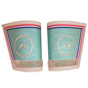 Gants de Grand Officier maçonniques de qualité supérieure, brodés, avec logo et emballage personnalisés - Product Image 2