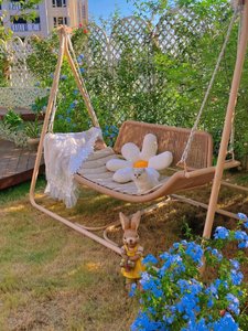 Columpio de metal moderno para exteriores para Garden Park, escuela y Hotel, muebles de interior versátiles, pieza decorativa elegante - Product Image 6